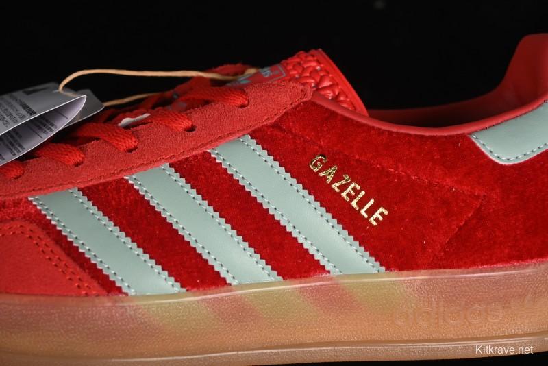 Adidas Originals Gazelle Indoor Sneakers with Thick Sole for Casual Wear Non-Slip耐磨 Low-Top Board Shoes - IG6786