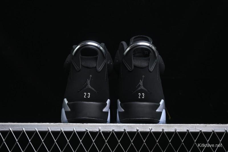 Nike Air Jordan 6 Retro Metallic Silver Basketball Shoes - DX2836-001