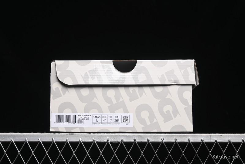 Nike Travis Scott x Fragment Design x Air Jordan 1 Low OG SP AJ1 Low Top Casual Sneakers - XS3086-001