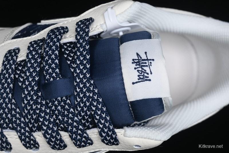 Nike Air Force 1 '07 Low Stussy Collaboration - White Black Sneakers - XZ6188-728