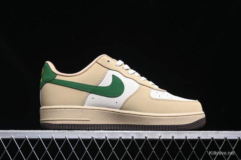 Nike Air Force 1'07 Low Gucci Collaboration White Brown Green Low-Top Casual Sneakers - KK1988-024