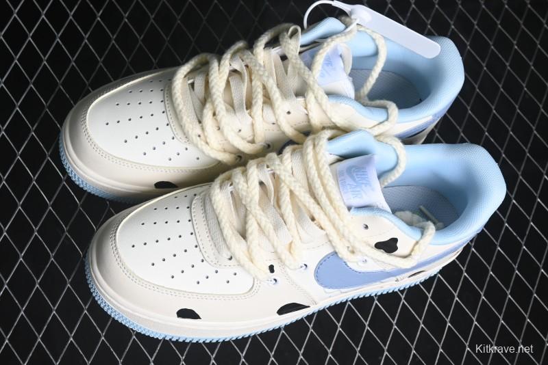 Nike Air Force 1 '07 Low Milk Pig Casual Lace-Up Sneakers - BD7701-110