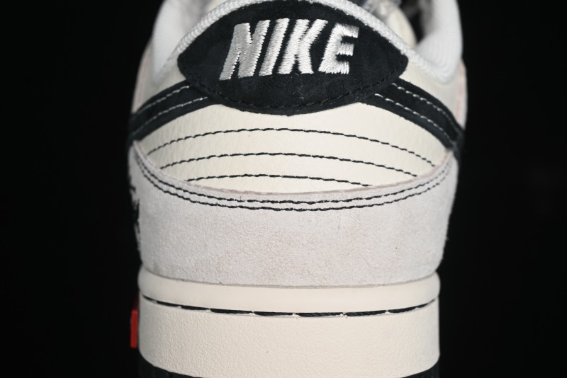 Nike SB Dunk Low Stussy Collaboration - Embroidered Black Swoosh Anniversary High-End Custom Low-Top Casual Sneakers - MM1089-031