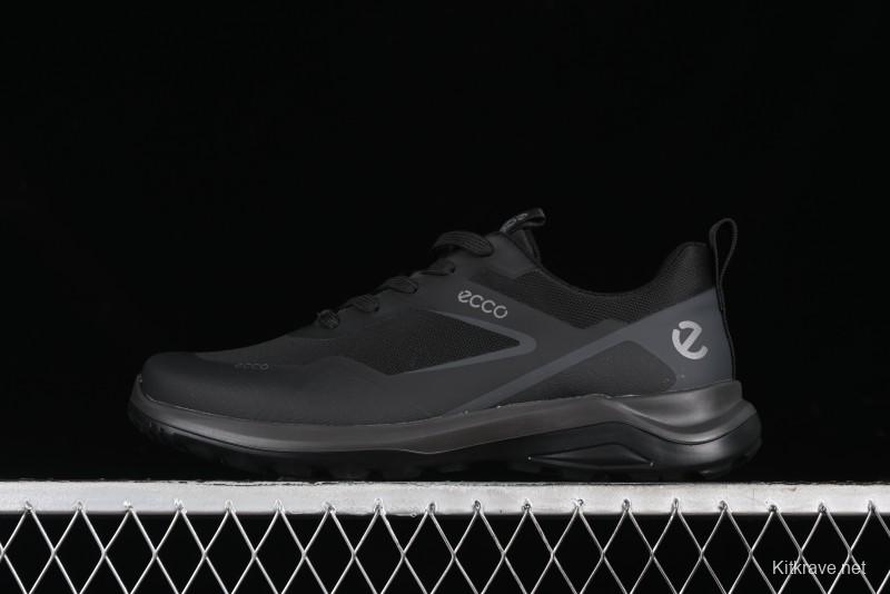 ECCO DRIVE Series Outdoor Waterproof Breathable Slip-Resistant Retro Fashion Patchwork Hiking Shoes - 88259401001