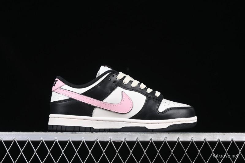Nike SB Dunk Low Butterfly Bow Black White Pink Low-Top Casual Skate Shoes - BP1220-009
