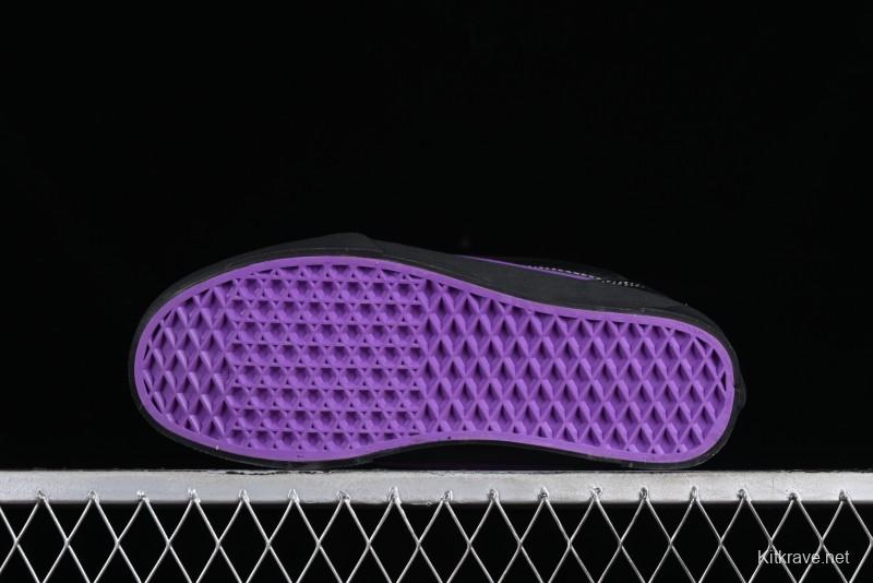 Vans Classics Knu Skool Black Purple Slip-On Shoes - VN0009QCSWE