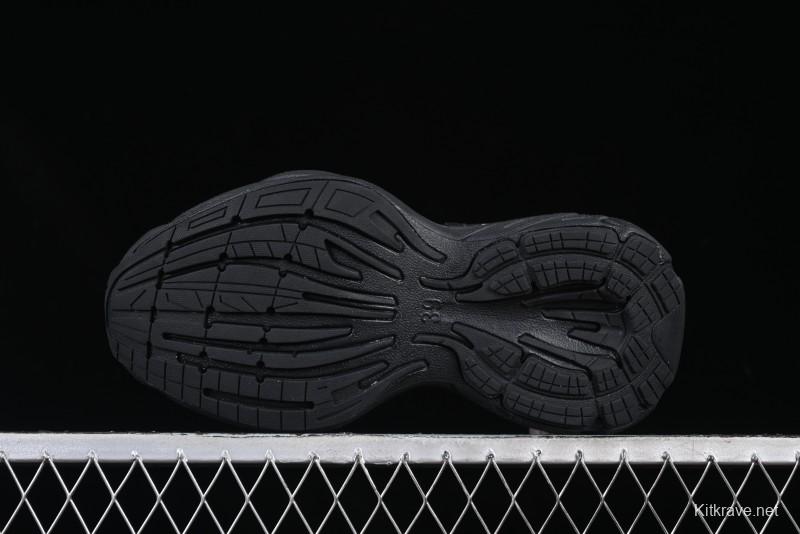 Balenciaga Monday Leather Round Toe Lace-Up Low-Top Casual Shoes - WDTSC1000