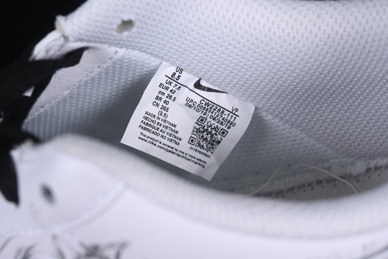 Nike Air Force 1 '07 Low Casual Sneakers with Chinese Ink Painting Design - ZH0316-062