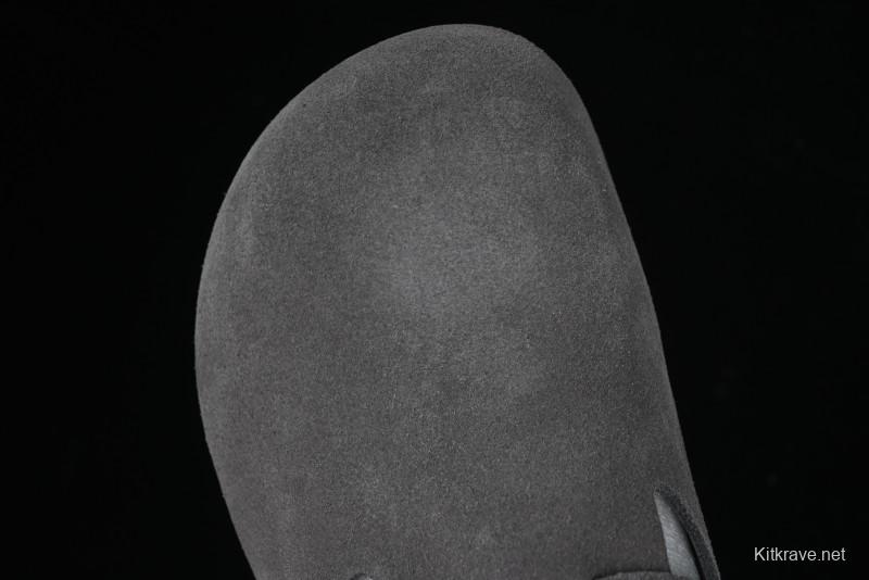 Birkenstock London BS Unisex Slip-On Comfort Shoes with Soft Suede Leather and Lambswool Insole - BS