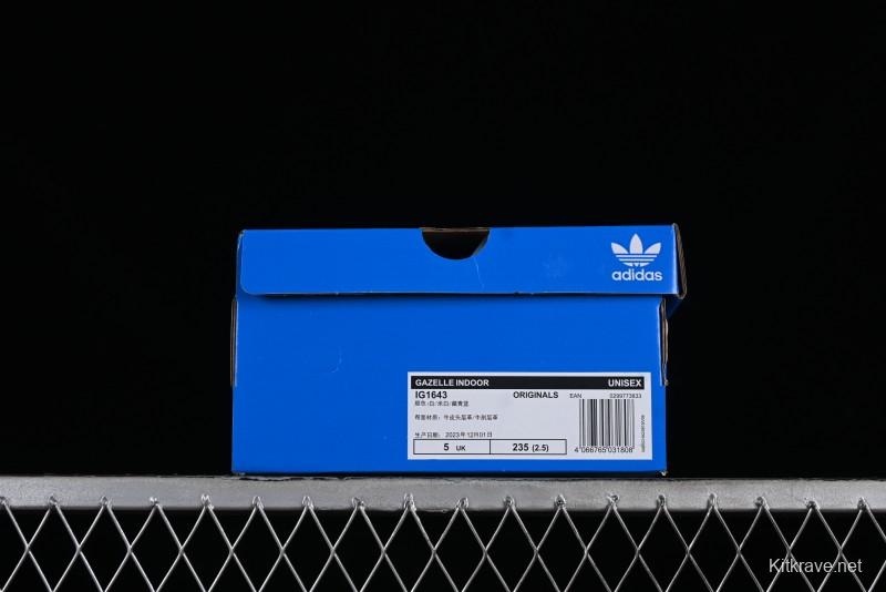 Adidas Originals Gazelle Indoor Retro Casual Anti-Slip Wear-Resistant Low-Top Sneakers - IG1643