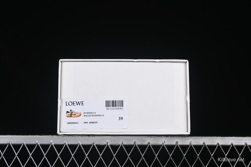 Loewe Ballet Runner 2.0 Sneakers Retro Style Lightweight Training Shoes - Apricor