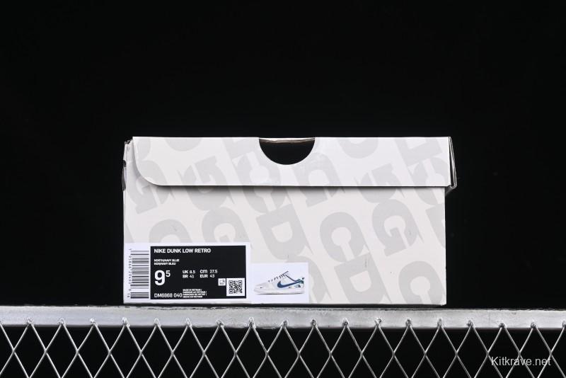 Nike SB Dunk Low The North Face Collaboration Anniversary Edition Customized Low-Top Casual Skate Shoes - DM6868-040