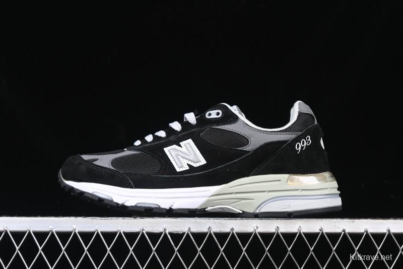 New Balance Made In USA M993 Series Classic Retro Casual Running Shoes - MR993BK