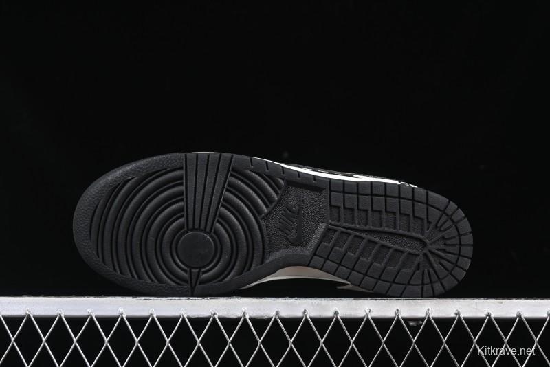 Nike SB Dunk Low Lightning Collaboration Daisy White Swoosh Anniversary Custom Low-Top Casual Skate Shoes - DJ2024-073