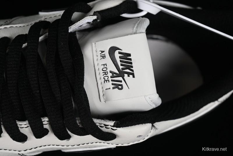 Balenciaga x Nike Air Force 1 '07 Low Triple Swoosh Beige Black Casual Shoes - FR0538-090