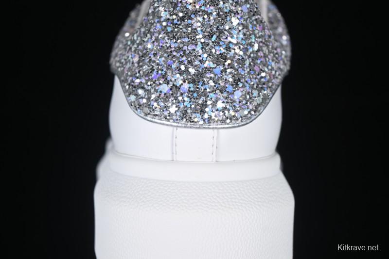 Alexander McQueen Oversized Sneakers with White Crystals - D.E5