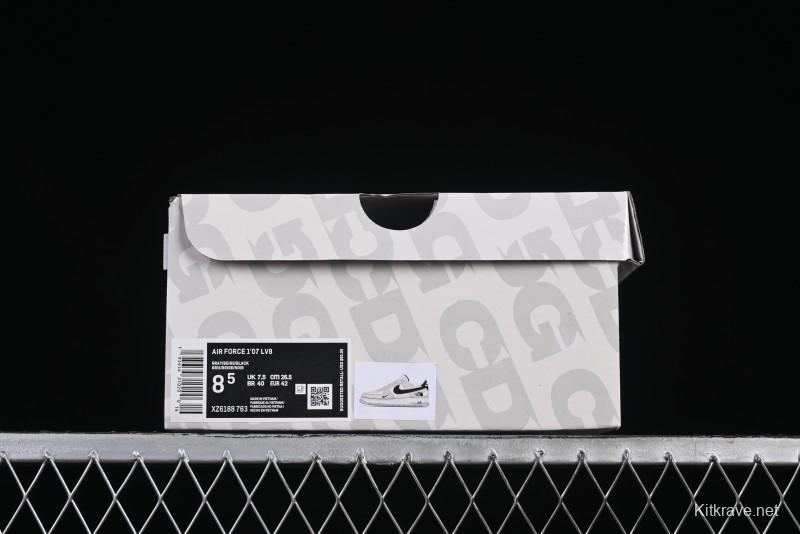 Nike Air Force 1 '07 Low The North Face Collaboration Grey Suede Casual Sneakers - XZ6188-763