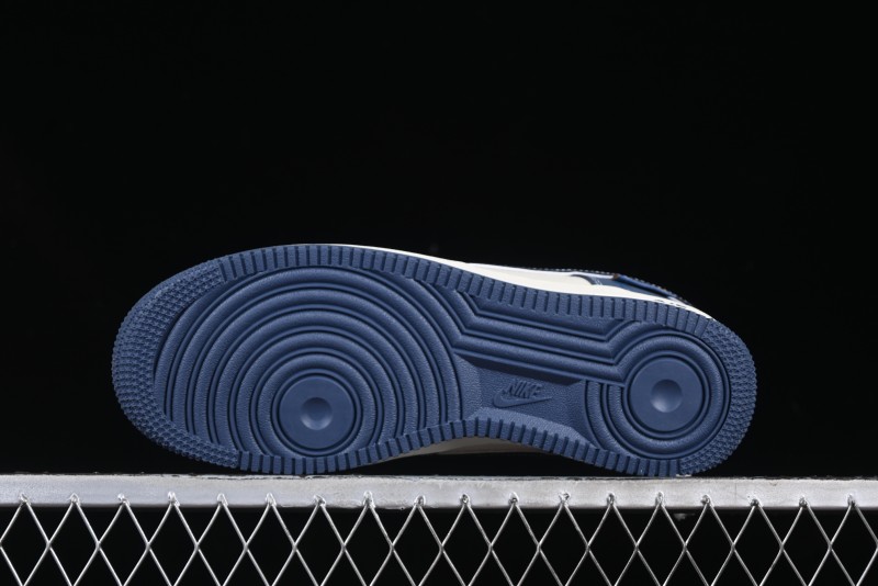 Nike Air Force 1 '07 Low Teddy Bear Collaboration Suede Blue Low-Top Casual Sneakers - KK1988-054