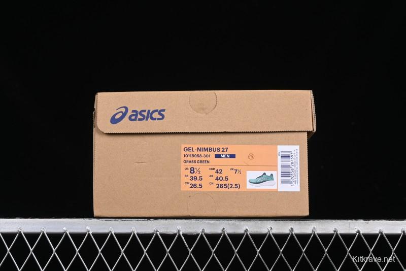 Asics Gel-Nimbus 27 Retro Breathable Casual Shoes Cushioned Men's Durable Running Shoes - 1011B958-301
