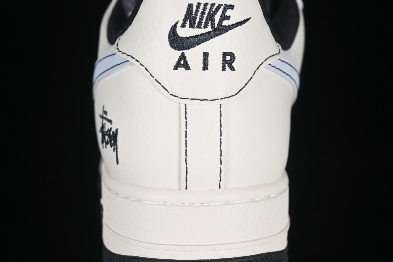 Nike Air Force 1 '07 Low Stussy Collaboration Embroidered Mini Swoosh Casual Sneakers - XZ6188-630