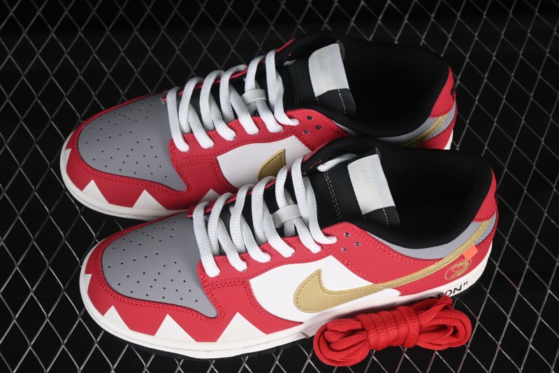 Nike SB Dunk Low Power Rangers Tyrannosaurus Colorway Low-Top Skateboarding Shoes - ZZ1998-001
