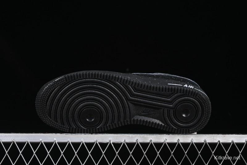 Nike Air Force 1 '07 Low 2D Anime Theme Black White Splatter Casual Sneakers - CK0316-059