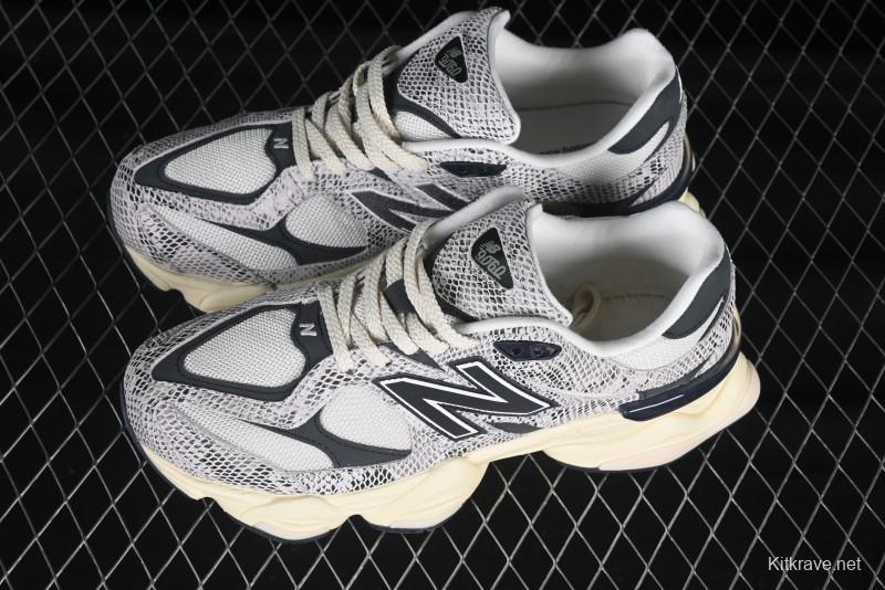 New Balance NB9060 Series Retro Casual Running Shoes with ABZORB Cushioning - U9060SNA