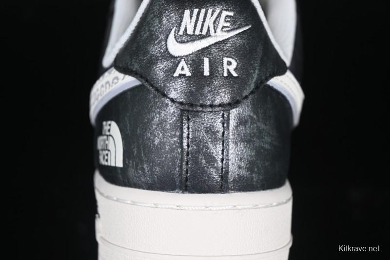 Nike Air Force 1 '07 Low The North Face Collaboration - Leather Graffiti Casual Sneakers - DM6688-008