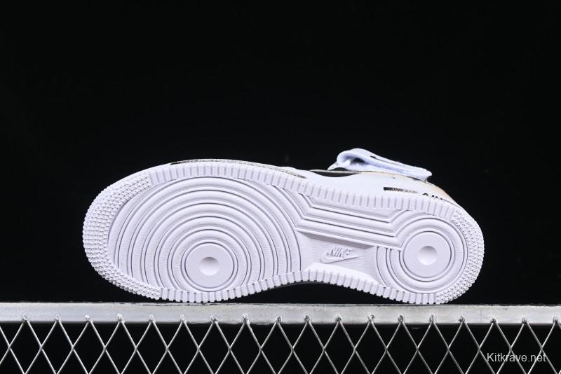 Nike Air Force 1 '07 Mid Broken Hook Spray Paint Anime Theme Casual Sneakers - ZH0316-058