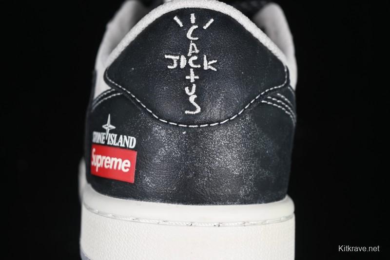 Nike Travis Scott x Fragment Design x Air Jordan 1 Low OG SP AJ1 Retro Sneakers - DM7866-050