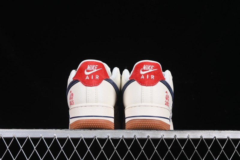 Nike Air Force 1 '07 Low Stussy Collaboration Year of the Snake Limited Edition Red Snake Low-Top Casual Sneakers - XS1958-502