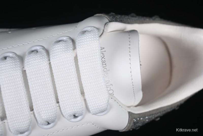 Alexander McQueen Oversized Sneakers with White Rhinestones - D.E5