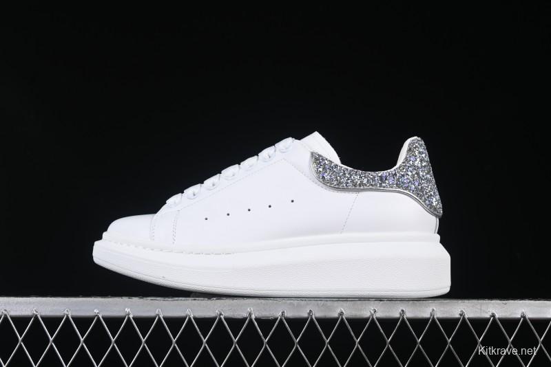 Alexander McQueen Oversized Sneakers with White Crystals - D.E5