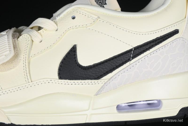 Nike Air Jordan Legacy AJ312 Low Top Sneakers with Velcro Strap and Triple Design - HV1807-101