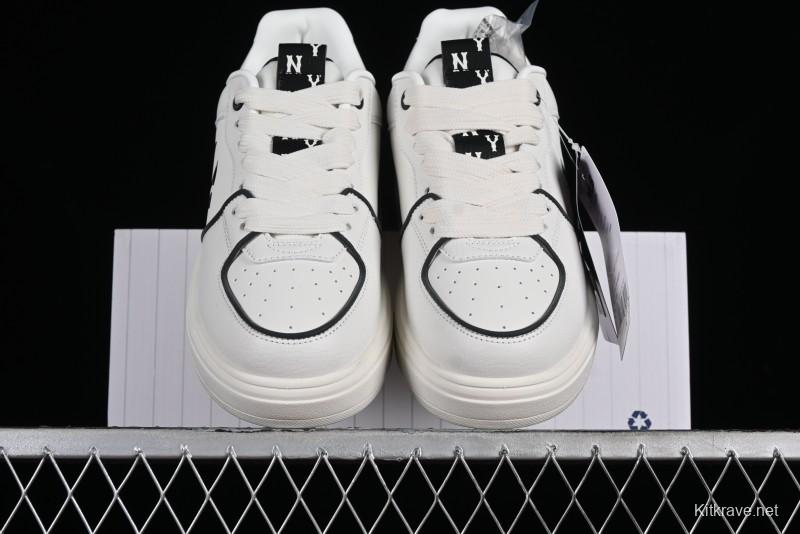 MLB Chunky Liner Basic New York Yankees Thick Sole Casual Sneakers with 6cm Height Increase - 3ASXCLR3N50WHS