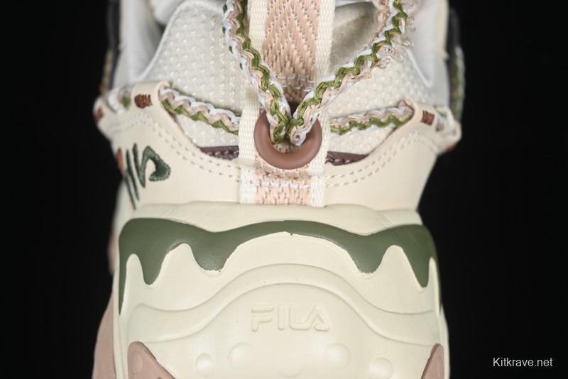 Fila Fusion Retro Mars Running Shoes with Lace-Up Design and Cushioned EVA Midsole - F12W432101FTP