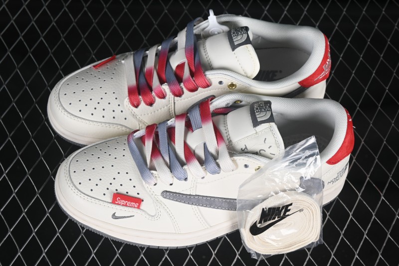 Nike Travis Scott x Fragment Design x Air Jordan 1 Low OG SP AJ1 Low Top Casual Sneakers - FC1688-212