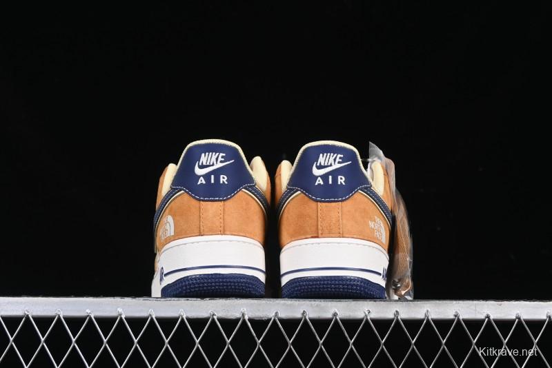 Nike Air Force 1 '07 Low The North Face Collaboration Sport Orange Low-Top Casual Sneakers - DM6688-053