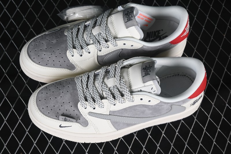 Nike Travis Scott x Fragment Design x Air Jordan 1 Low OG SP AJ1 Low Top Casual Sneakers - SJ2068-130