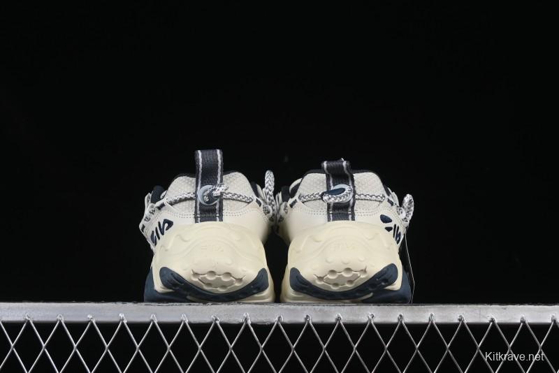 Fila Fusion Retro Mars Running Shoes with Lace-Up Design and Cushioned Sole - F12W432101FSH