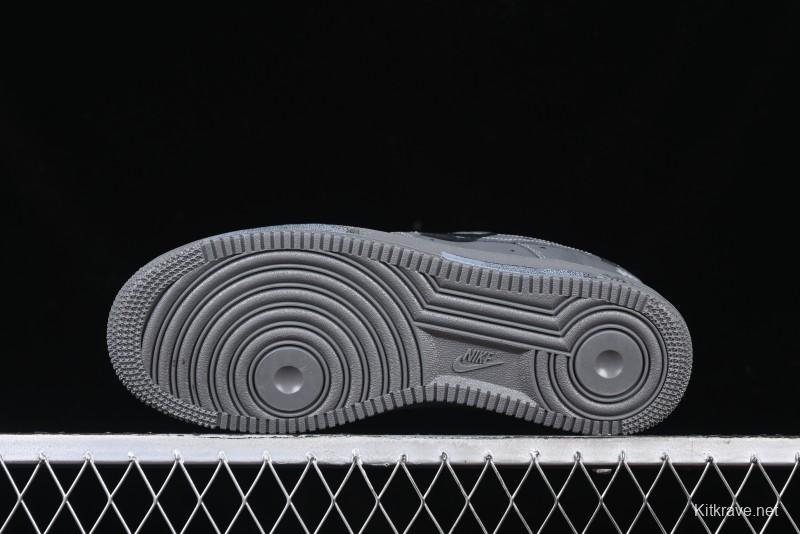 Nike Air Force 1 '07 Low Custom Graffiti Broken Swoosh Casual Sneakers - DM0970-132