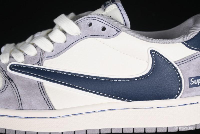 Nike Travis Scott x Fragment Design x Air Jordan 1 Low OG SP AJ1 Supreme Collaboration Sneakers - DM9288-006