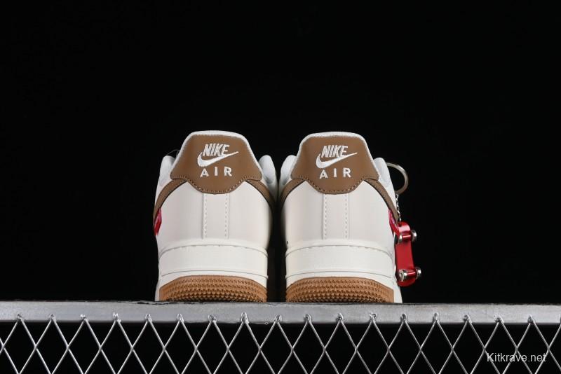 Supreme x Nike Air Force 1 '07 Low Skateboarding Shoes - Coffee Brown - HD1968-019