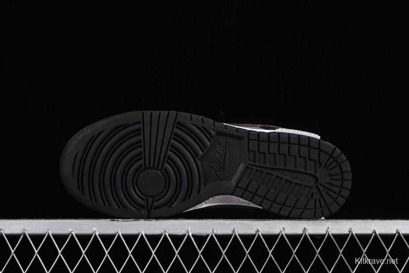 Nike Dunk Low Panda Prank Universe Exploration - Black Purple SB Strap Low Top Casual Skate Shoes - DV0831-002