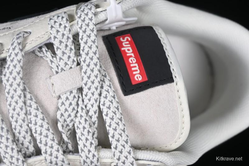 Nike SB Dunk Low Supreme Collaboration - Beige Brown Anniversary High-End Custom Low-Top Casual Skate Shoes - XS1086-003