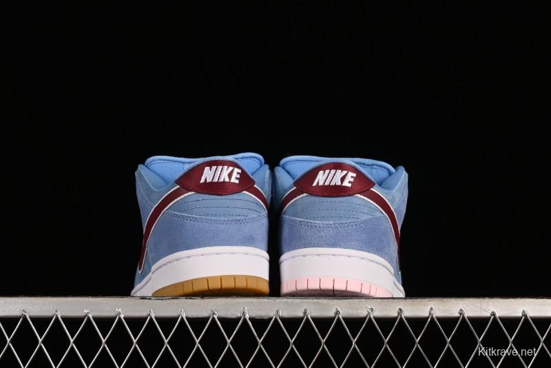 Nike SB Dunk Low "Phillies" Suede Casual Skate Shoes - DQ4040-400
