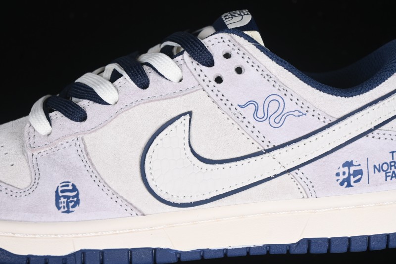 Nike SB Dunk Low The North Face Year of the Snake Collaboration Anniversary Edition Custom Low-Top Casual Skate Shoes - DM6868-014