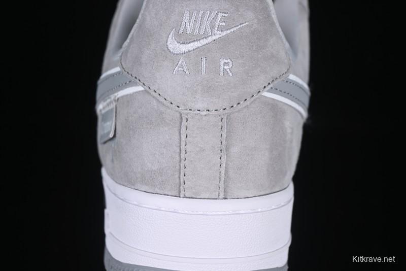 Nike Air Force 1 '07 Low Chrome Hearts Collaboration Silver Grey Low-Top Casual Sneakers - FZ0188-032