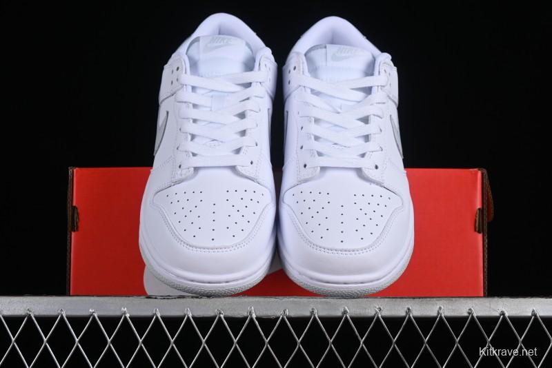 Nike SB Dunk Low All-White Low-Top Casual Skate Shoes - DV0831-101