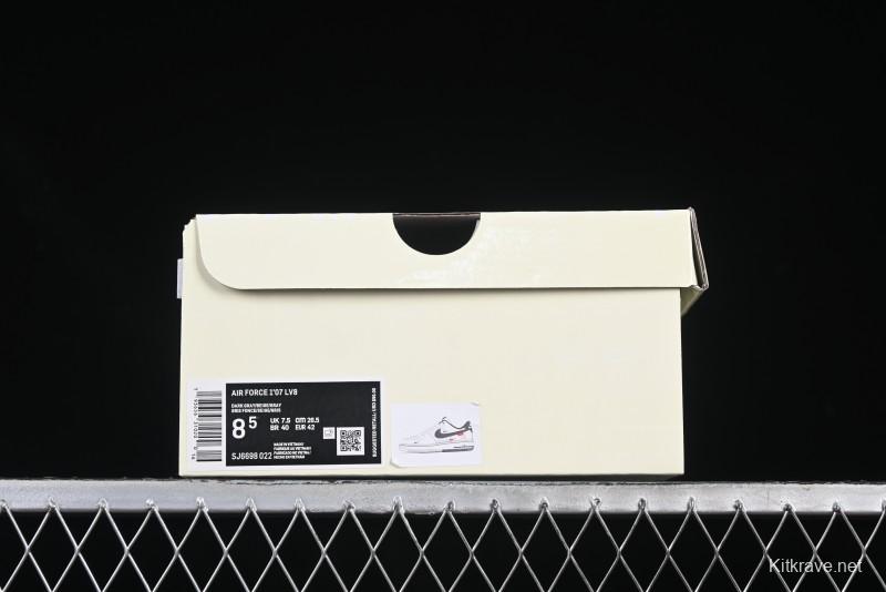 Nike Air Force 1 '07 Low Champion Collaboration Dual-Tone Grey Swoosh Triple Mini Swoosh Low-Top Casual Sneakers - SJ6698-022